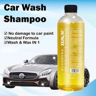 Wash & Wax 2IN1 Car Shampoo 650ml Concentrated High Foam Car Wash Liquid 650ML Sabun Cuci Kereta