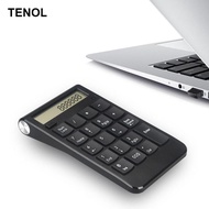 [kesoto11] Number Pad 2.4G Portable 2 in 1 Smart Durable Rechargeable Calculator for Accounting Fina