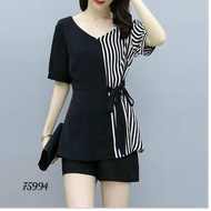 UMI SET WITH PLADIED SHIRT, PRETTY SHORTS FASHION LLANO STORE 99