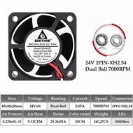 GDSTIME 24V 4020 Dual Ball Bearing 7000 RPM Axial Fan 3D Printer Cooling 40x40x20mm