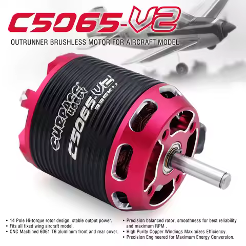 SURPASS HOBBY Brushless Motor 3-6S C5045 C5055 C5065 For RC Aircraft Plane Multicopter Brushless Out