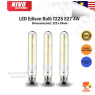Edison Bulb LED Tubular E27 8W T225 Vintage Light Bulb mentol Lampu