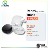 REDMI Buds 6 Play | Super Lightweight TWS Earbuds | Bluetooth 5.4 | Touch Control | 36 Hours Battery