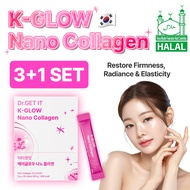 Dr GET IT K Glow Nano Collagen 300Da Marine Collagen Peptides for Skin Firmness and Radiance Halal C