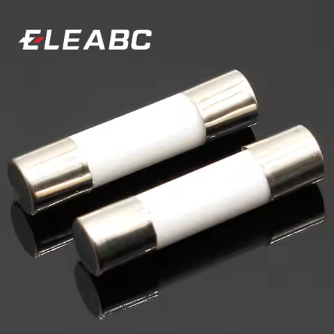 10pcs Ceramic Fuse 5mm x 20mm Slow Blow T 0.5A 1A 2A 3A 4A 5A 6A 8A 10A 13A 15A 16A 20A 250V
