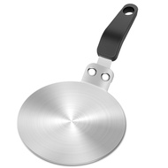 (DKCZ) Induction Cooker Adapter Plate 13cm/5.1inch Stainless Steel Heat Sink for Aluminum & Stainles