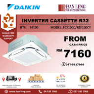 Daikin  Ceiling Cassette (wireless) R32 Ecoking Inverter - FCF-C Series FCF100C/RZF100CY