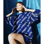 VETEMENTS Blue Loose Sweater - Unisex
