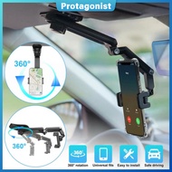 Car Phone Holder, Sun Visor Phone Mount, 1080 Degree Rotation Universal Phone Bracket Car Phone Stan