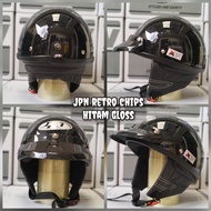 Helm Chip Merek Jpn Warna Hitam Gloss