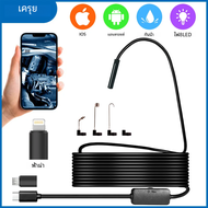 Kerui กล้องเอนโดสโคปสำหรับ iOS iPhone iPad Android 2MP HD บอร์สโคปพร้อมไฟ LED ชนิด C ปรับได้8ระดับ