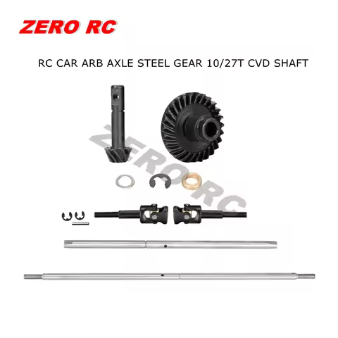 Heavy Duty Helical Bevel Steel Gear Set 10T 27T Front Rear Drive CVD Shaft For RC4WD ARB Axle RC CAR
