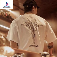 KATUN Asura Wrath short-sleeved short-sleeved fitness sports cotton loose training casual t-shirt fo
