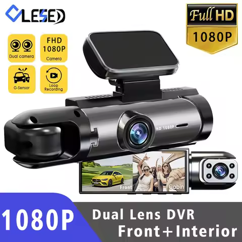 Dual Lens Dash Cam FHD 1920*1080P Car DVR Dash Camera Cabin Dashcam Vehicle Video Drive Recorder Int