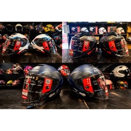 LS2 OF618 VERSO II DESIGN DOUBLE VISOR) OPEN FACE HELMET