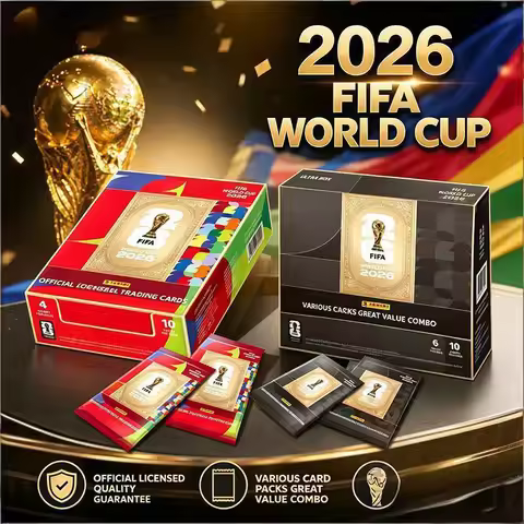 Genuine Panini 2026 World Cup Soccer Star Cards Mystery Box Messi Mbappé Original Collection Gift fo