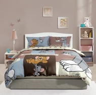 ESQUIRE ชุดผ้าปูที่นอน Tom&Jerry Collection เนื้อผ้า Microtech นุ่มสบาย กันไรฝุ่น เซ็ต 5ชิ้น ผ้าปู ป