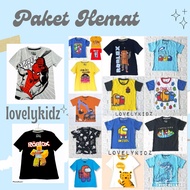 Savings package contains 3, boys' t-shirts size 1-9 years CANNOT CHOOSE MOTIVE