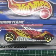 4- Hot Wheels Turbo Flame, Variant Card, 2000, 112, HTF