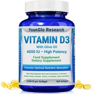 D3 4000 IU Dietary  EasytoSwallow 360 Softgels untuk Harian
