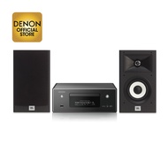 DENON CEOL RCD-N11DAB Network CD Player Black with JBL STAGE A120 Bookshelf Speakers Black