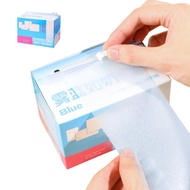Sparkly Sticky Notes 22.97ft Pull Out Cuttable Aesthetic Stationery Clear Memo Pad Sticky Notes gelh