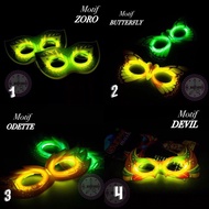 Glow stick mask - glow stick butterfly - party mask - glow stick mask - glow mask