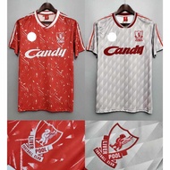 *Retro* Liverpool Jersey Retro 89/91 Fan Issue With Printing Name+Number EPL Football Jersey