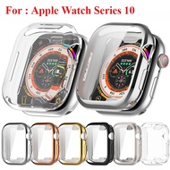TPU Case+Screen Protector Tempered Glass Full Cover For Apple Watch 10 42mm 46mm iWatch series10 42m