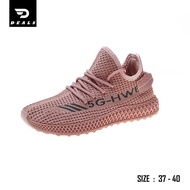 Hwei-5G Women 's Shoes Korean Sneakers Import Casual Shoes Pink Yellow - HWEI 5G