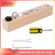 [Lifestyle] Montessori Wooden Toy for Kids -  Nut Disassembly, Enhances Fine Motor Skills