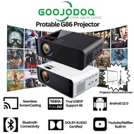 💝5 Years Warranty 💝 6000 lumens G86 Projector FULL HD 1080P Android Mini Projector WIFI LCD A80 Protable Projector,Home