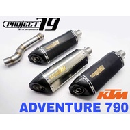 Project79 Exhaust KTM 790 Adventure Tabung Muffler Adventure790 Stainless Steel Project 79 QPM06 Pro