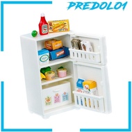 [Predolo1] Mini Fridge Toy, Mini Toy Refrigerator, Mini Refrigerator Dollhouse Mini Fridge Scene,