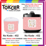 STIKER Magic Com/ Rice Cooker Motif Cooking MASTER
