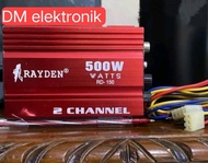POWER  Amplifier  mini Rayden  2 channel  500Watt Rd 150