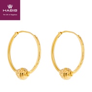 HABIB Loop Yellow Gold Earring, 916 Gold