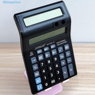 MAURICE 12 Digits Calculator, Stationery Dual Screen Mechanical Calculator, Useful Easy To Use Pract