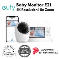 eufy Baby Monitor E21 4K Camera,Wi-Fi, App and Monitor Control, Ultra-Clear Night View, Pan-Tilt, 8×