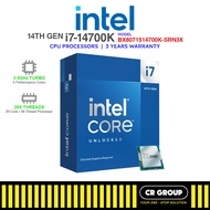 Intel Core i7 Processors (14th gen) - i7-14700F/14700KF/14700/14700K (3Yrs Warranty)