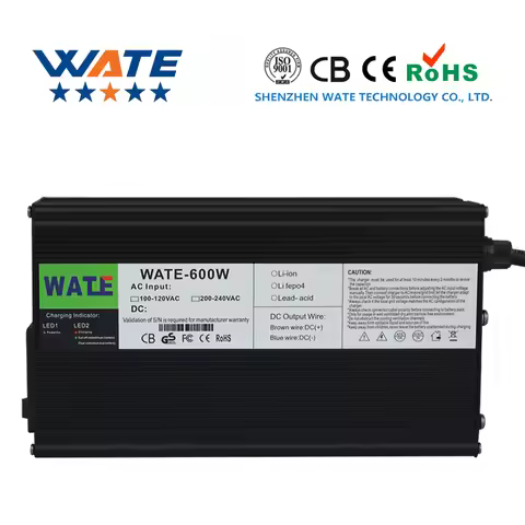 51.1V 10A Charger 14S 44.8V LiFePO4 Battery Smart Charger Auto-Stop Smart Tools high power Charger