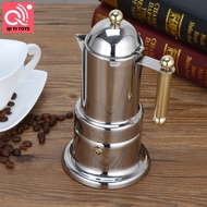 Stovetop Máy pha cà phê Expresso 4 cup 200ml 6.6oz bình Moka bằng thép không gỉ Máy pha cà phê Expre