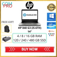[COMPRO] HP Laptop Elitebook HP 840 G3 / 14''/i5-6th  Refurbished Laptop Second Hand Laptop Used Lap