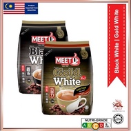 MEET U Black White Coffee / Gold White Coffee 4 in 1 15's x 40g nestz.os
