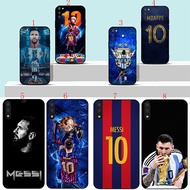 Samsung A6 A7 A8 A9 A6 Plus A8 Plus 2018 Messi football Soft black phone case