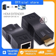 1080P HDMI to RJ45 Cable Converter Splitter Repeater - HDMI Extender by Cat 6 Cat 6E - Supports 30M