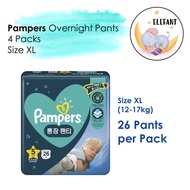 [1 Carton] Pampers Overnight Pants Size XL