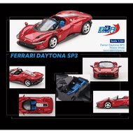 BBR Models 1/64 Ferrari Daytona SP3 Rosso Imola - BBRFER64019 Model Car Corp