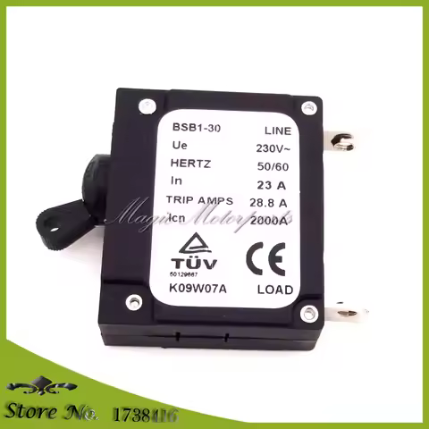 23A Generator Circuit Breaker BSB1-30 230V 2000A 28.8A Trip Amps HERTZ 50/60