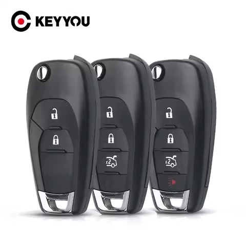 KEYYOU 2/3/4BNT Car Key Case For Chevrolet Cruze Trax LS Badge Spark Sonic Aveo Tracker Onix RS Trai
